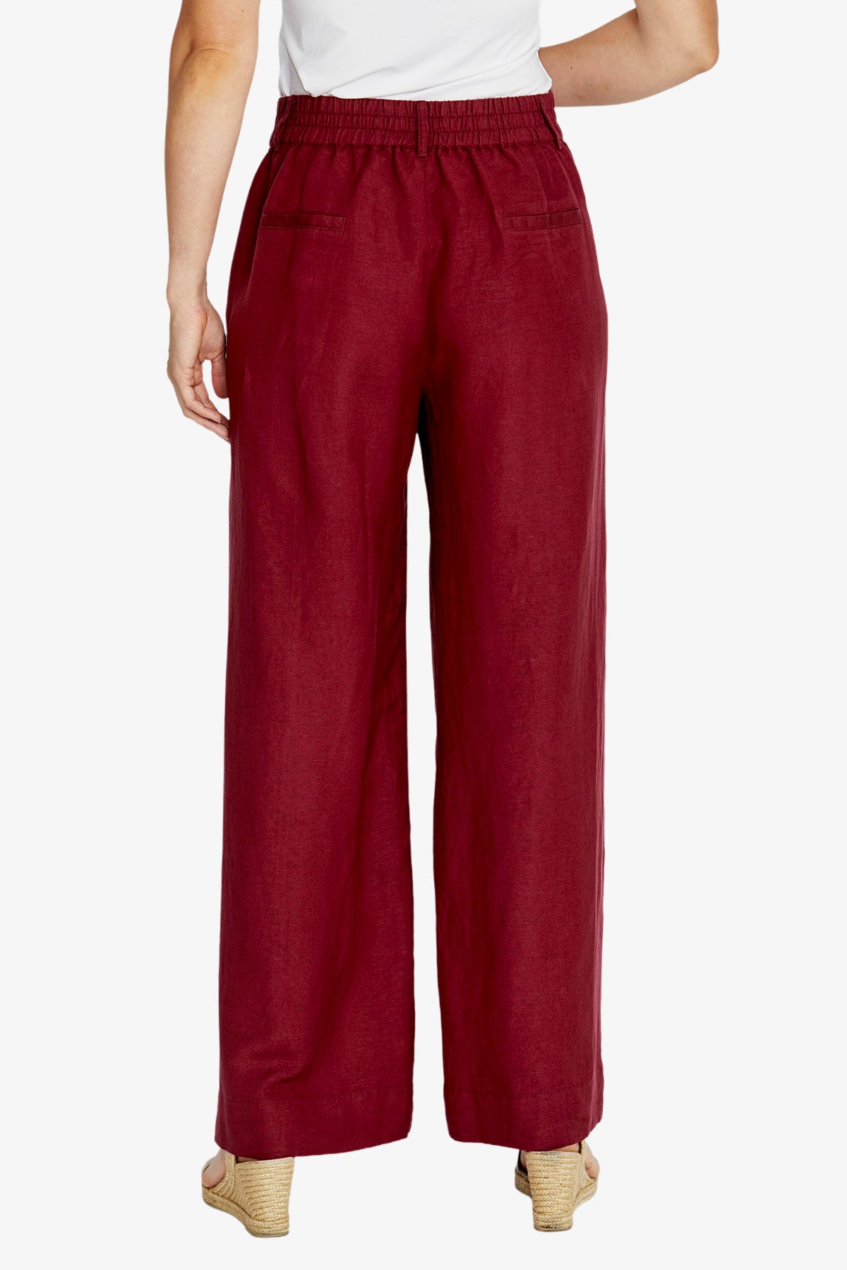 Womens Elle Wide Leg Pant Red P615705