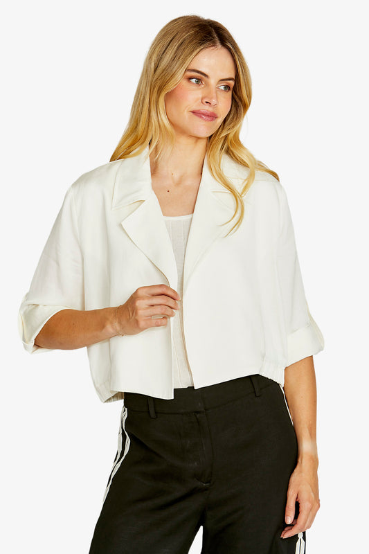 Womens Emba Cropped Jacket White P615402