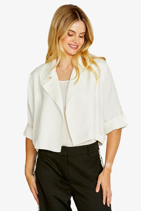 Womens Emba Cropped Jacket White P615402