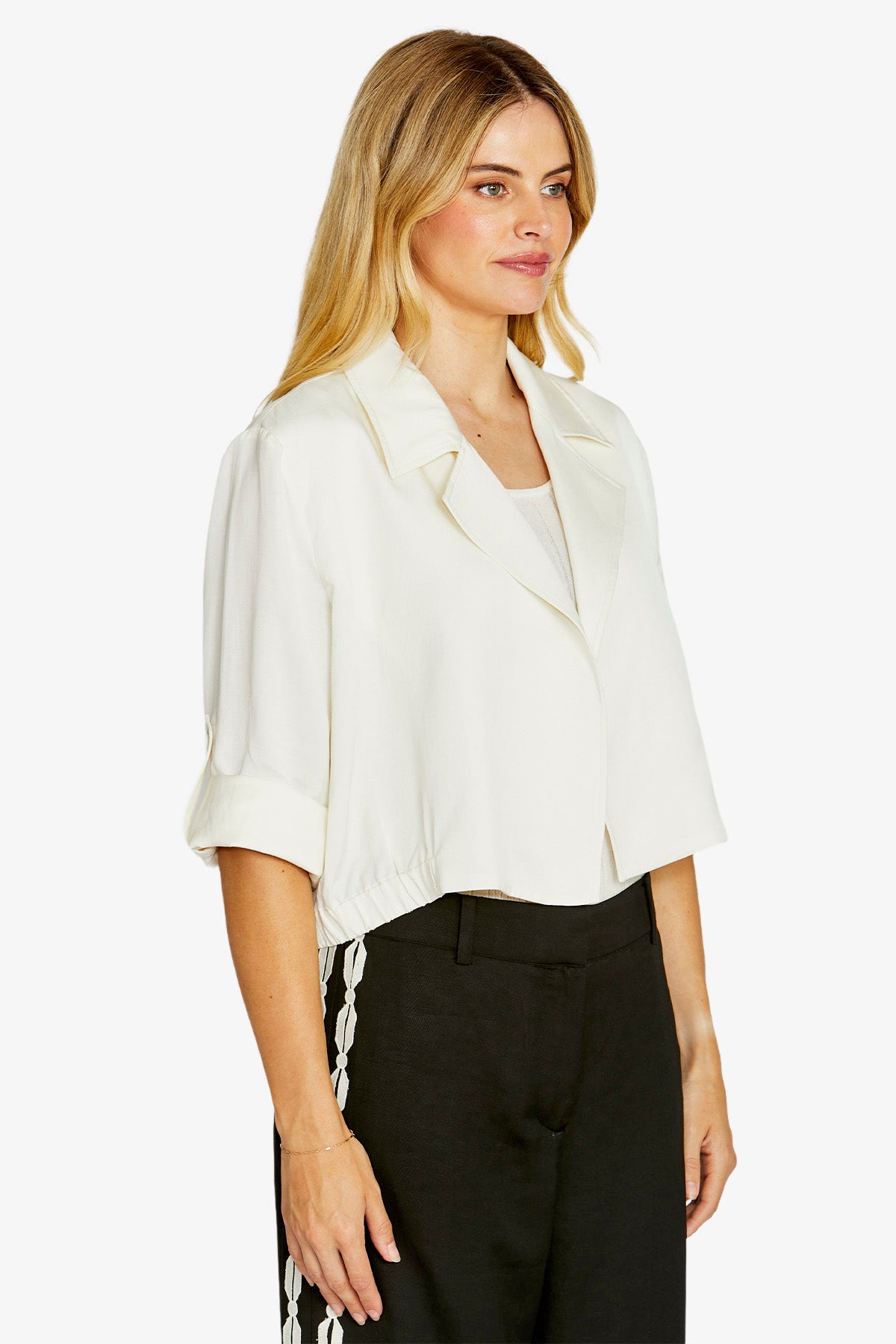 Womens Emba Cropped Jacket White P615402