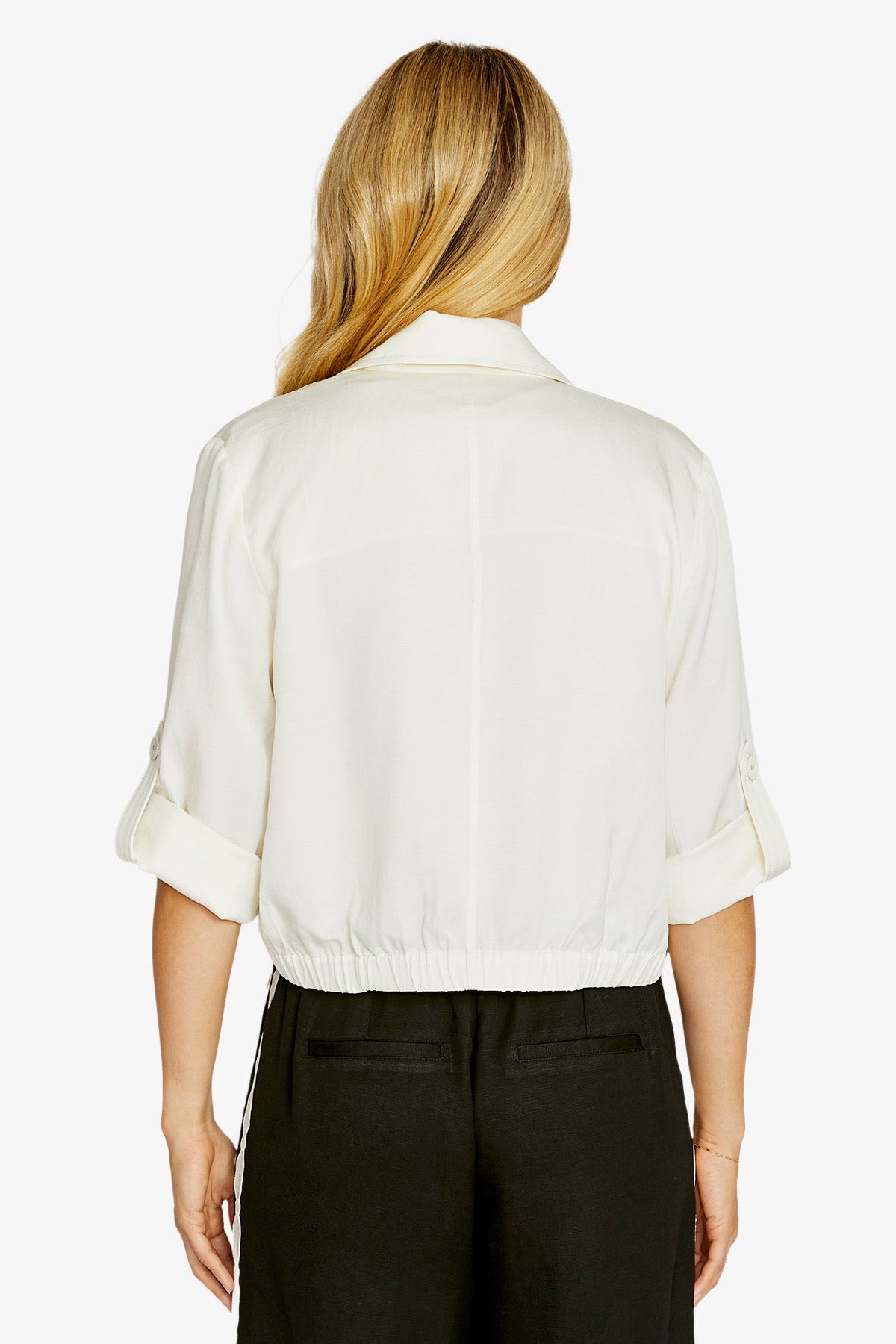 Womens Emba Cropped Jacket White P615402