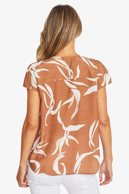 Womens Erika Top Brown P595336