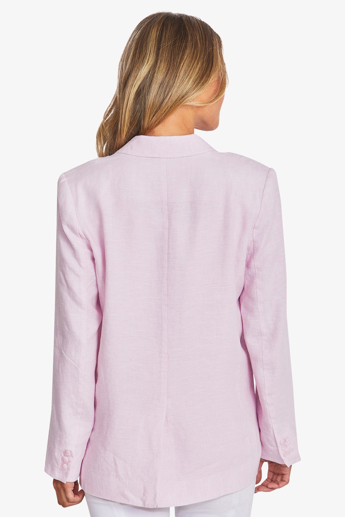 Womens Erin Linen Jacket Pink P595404