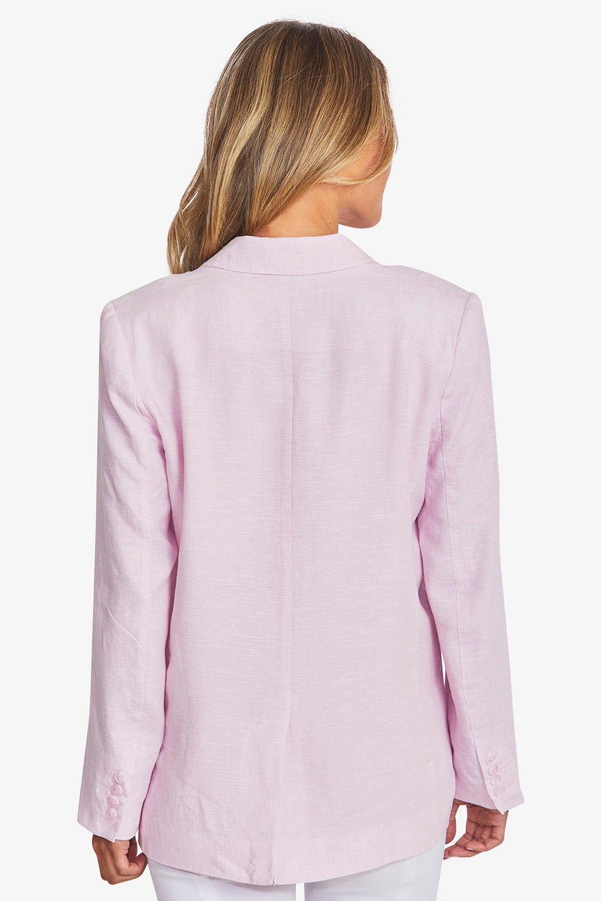 Womens Erin Linen Jacket Pink P595404