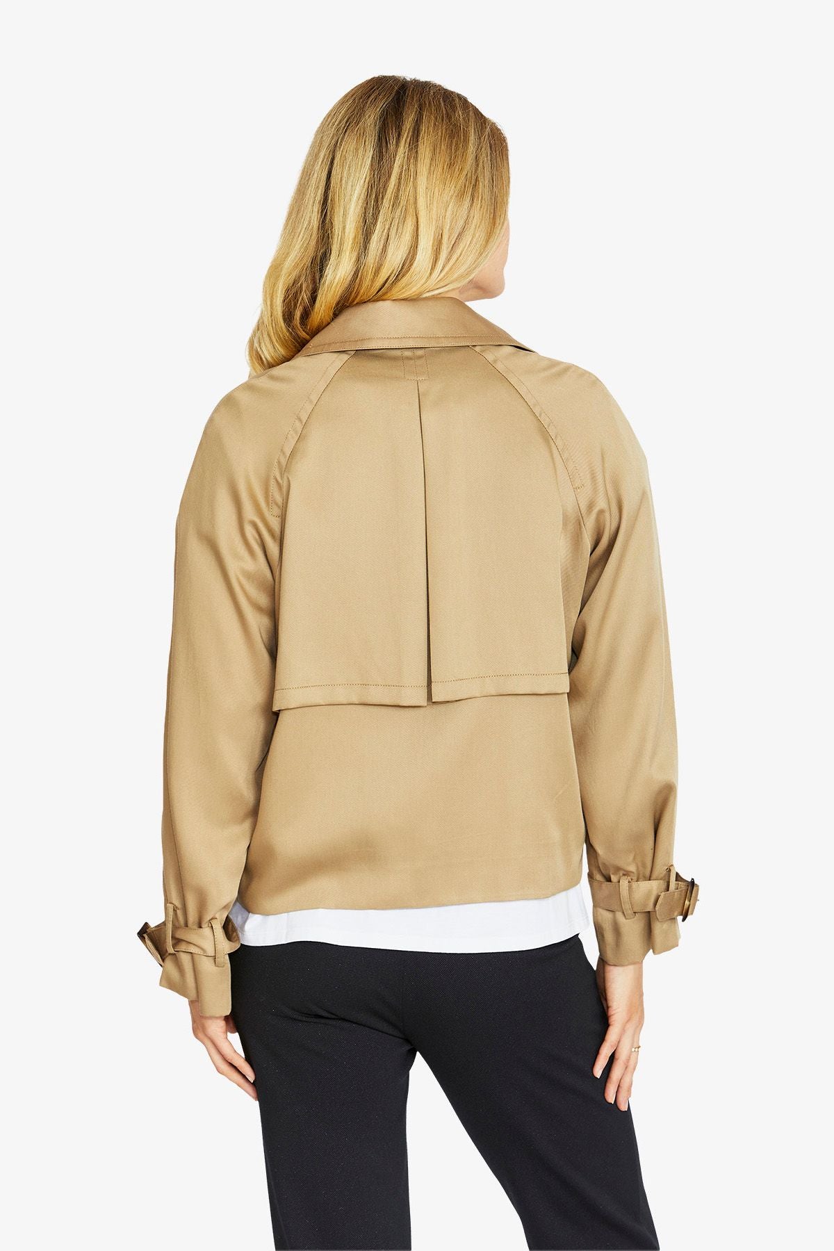 Womens Evans Crop Trench Beige P605425