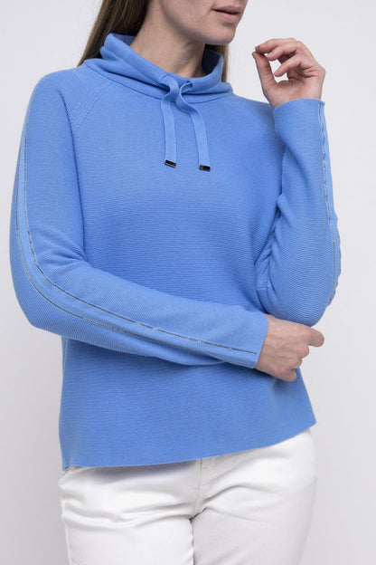 Funnel Neck Pullover Sky Blue