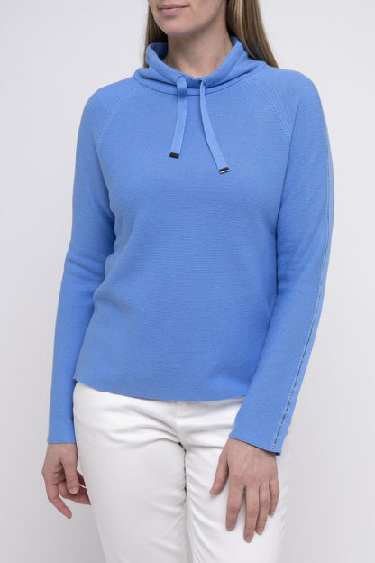 Funnel Neck Pullover Sky Blue