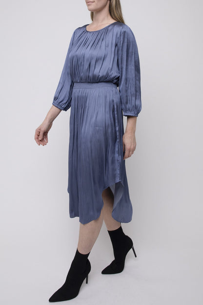 Gathered Dress Denim