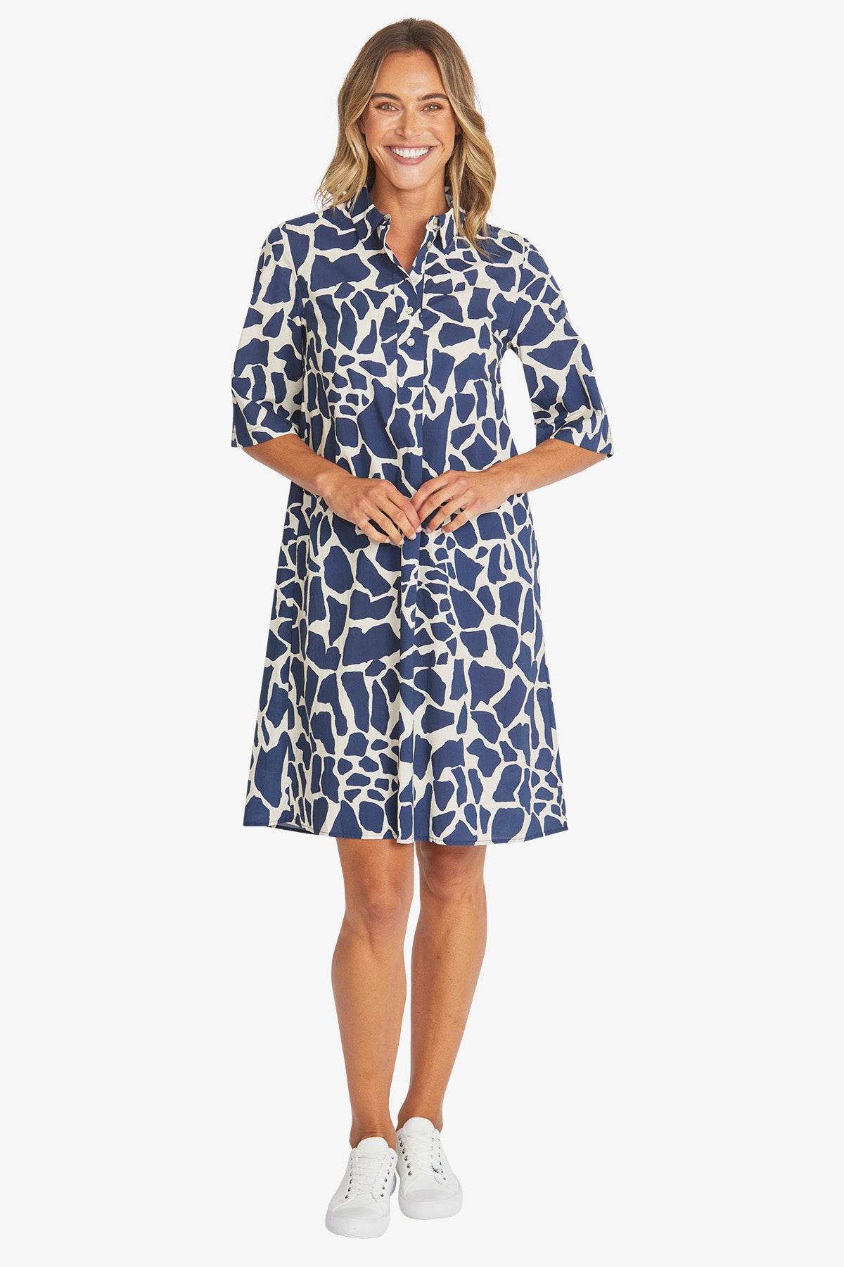 Womens Giraffe Dress Blue P595517