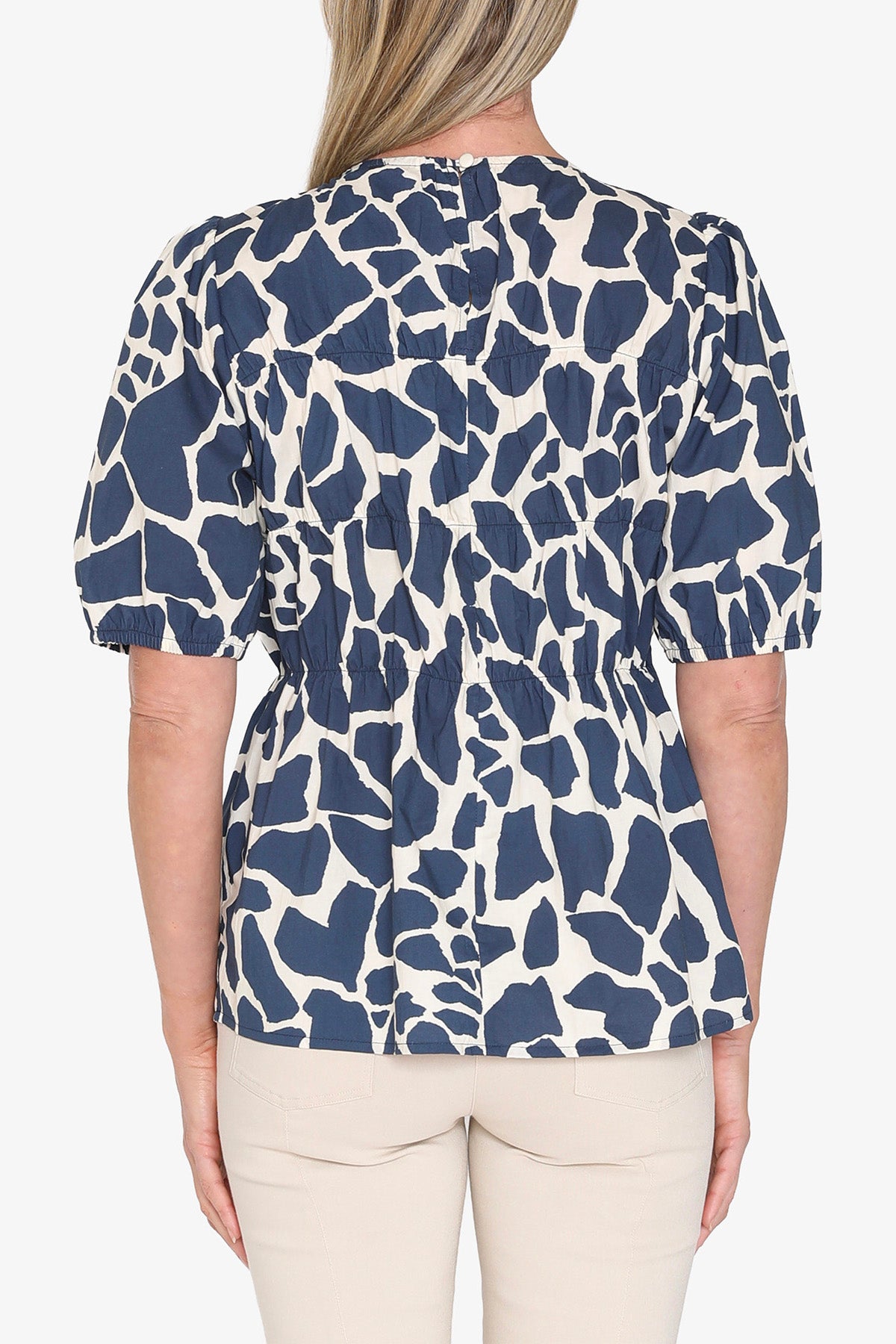 Womens Giraffe Top Blue P595350