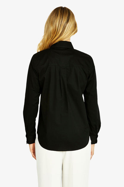 Womens Glamour Gem Shirt Black P605330