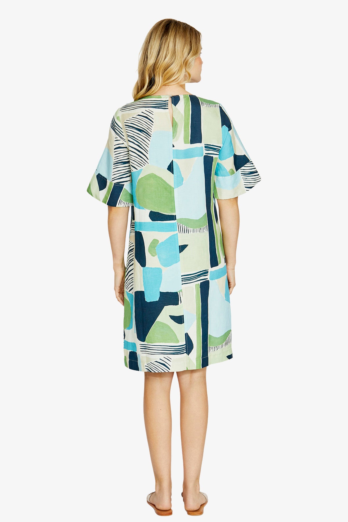 Womens Hazel Sslv Print Dress Multicolor P615527