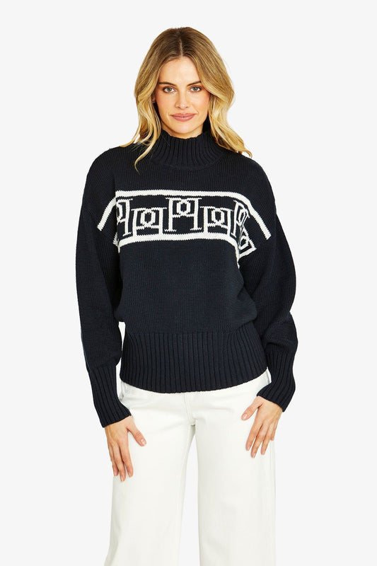 Womens Heritage Pullover Navy P605033