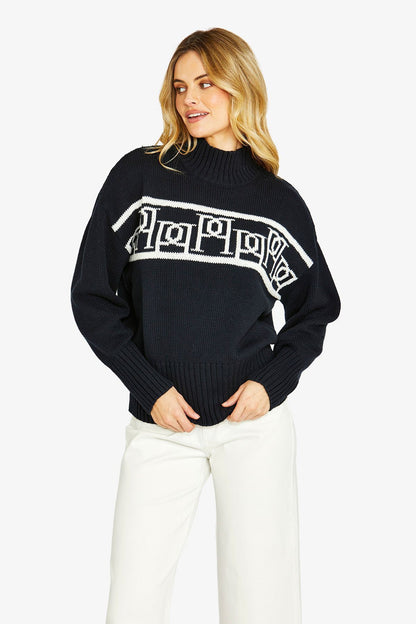 Womens Heritage Pullover Navy P605033
