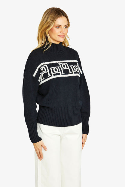 Womens Heritage Pullover Navy P605033