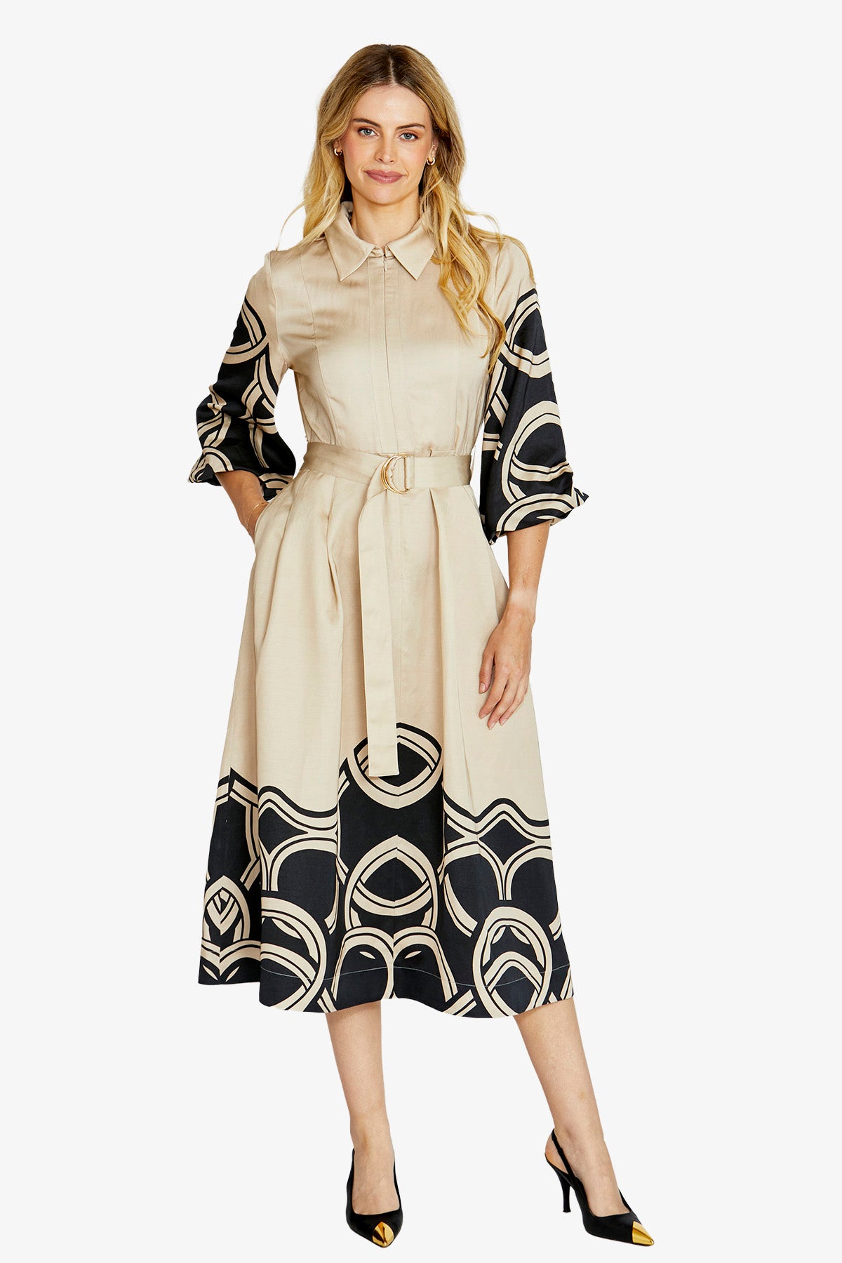Womens Jasmine Swirl Prt Dress Multicolor P615541