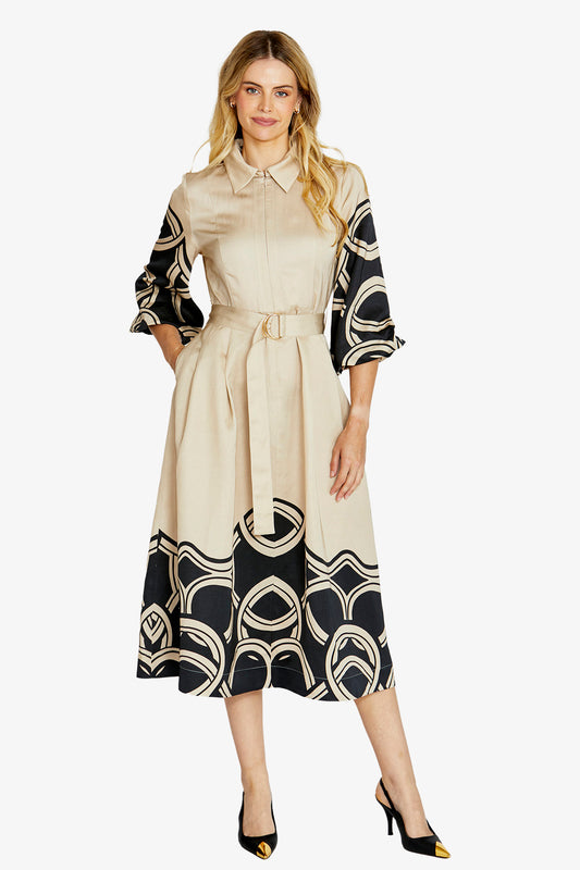 Womens Jasmine Swirl Prt Dress Multicolor P615541