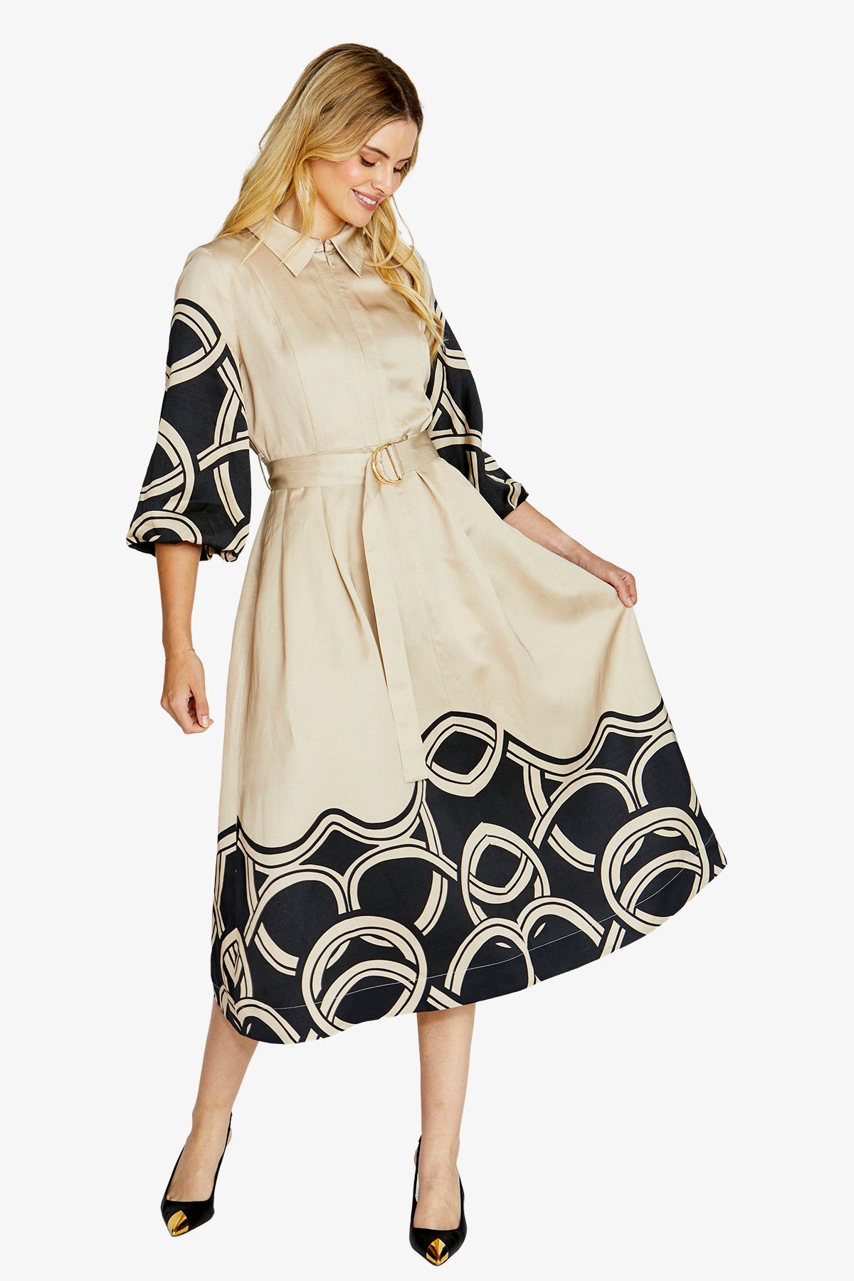 Womens Jasmine Swirl Prt Dress Multicolor P615541