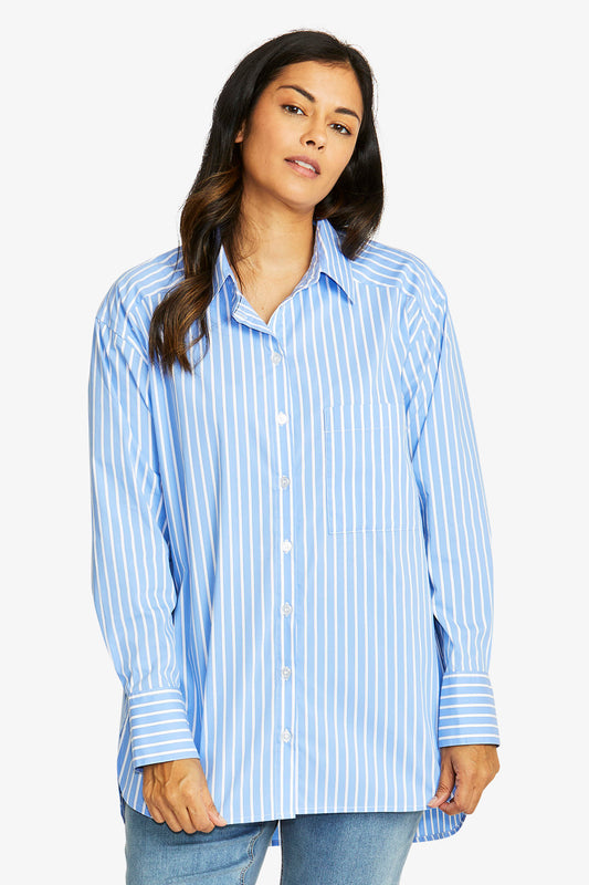 Jordan Shirt in Ballad blue stripe