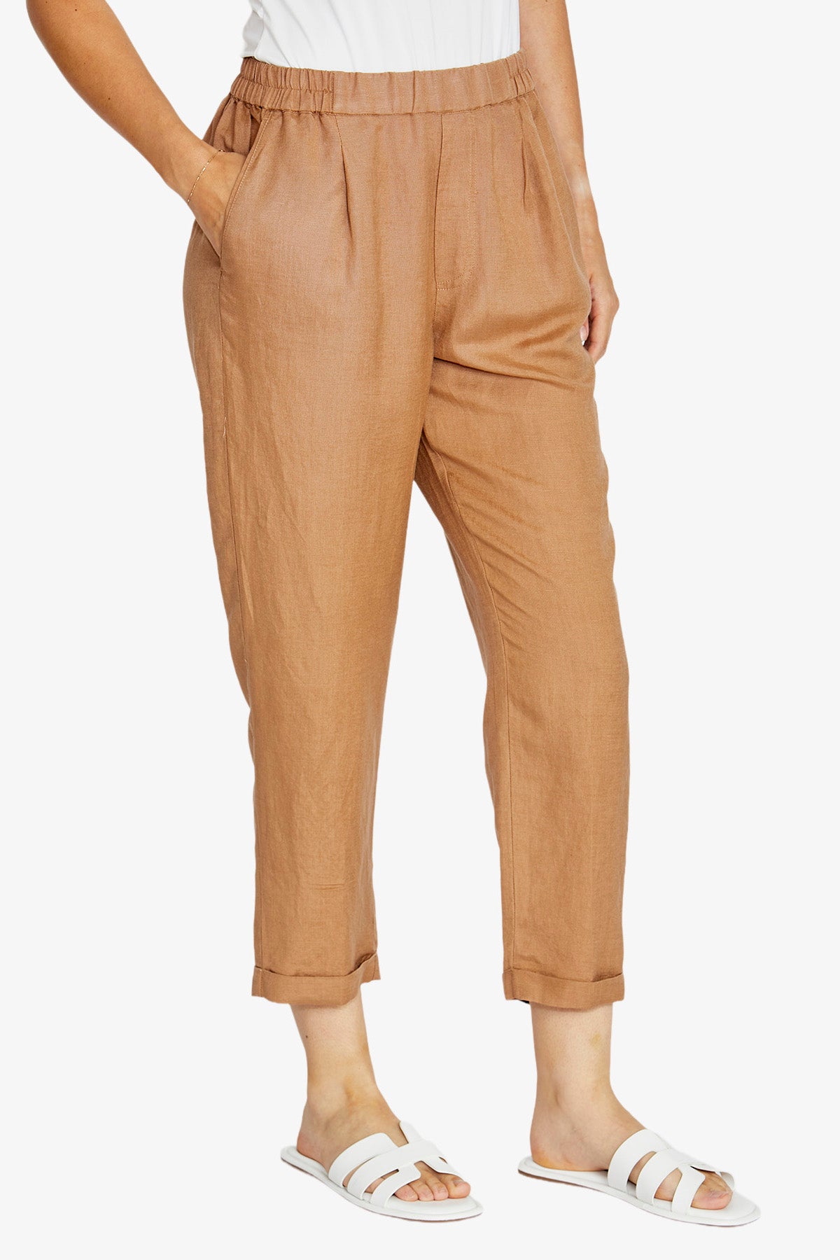 Womens Karlirelaxedtaperedpant Brown P615714