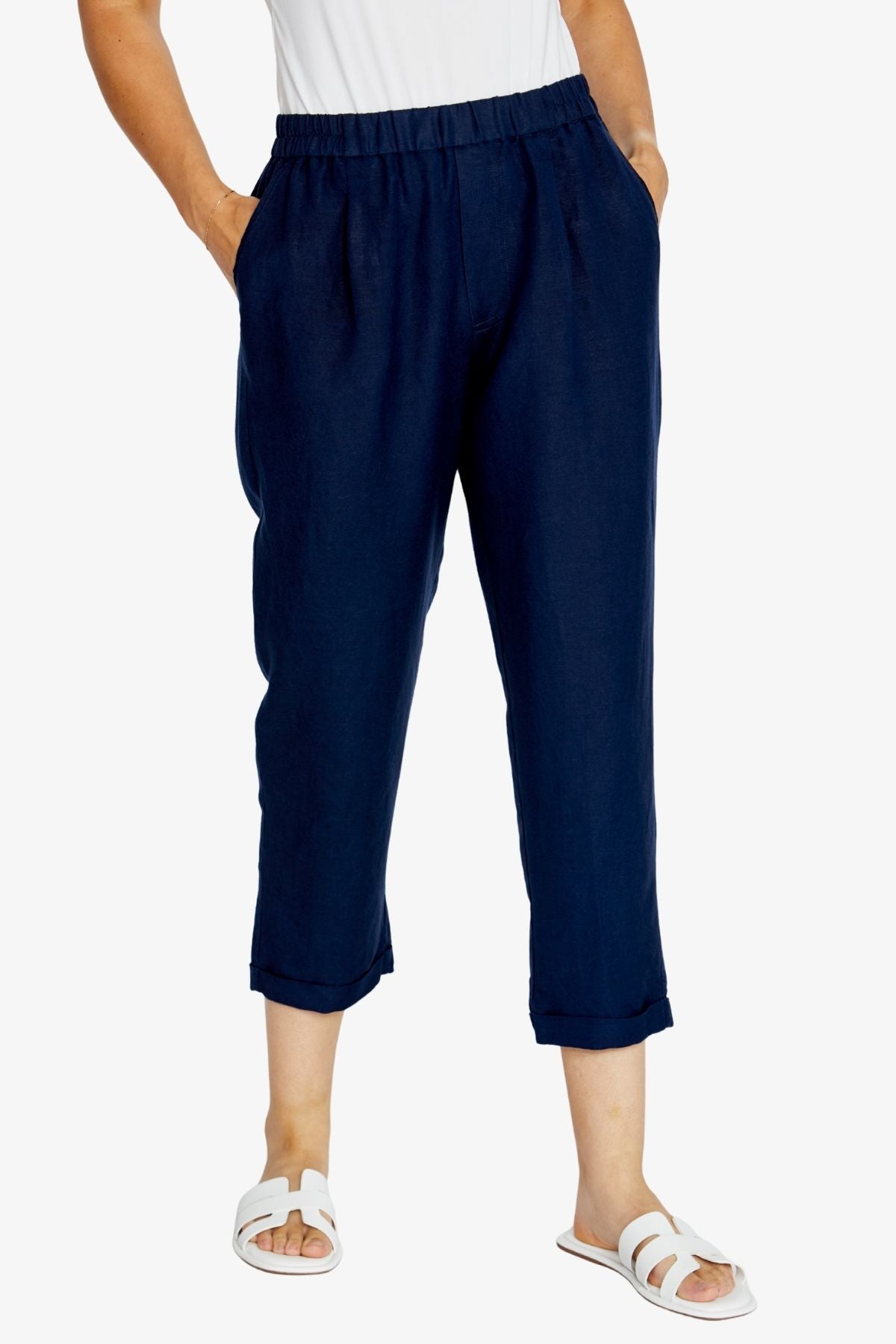 Womens Karlirelaxedtaperedpant Navy P615714