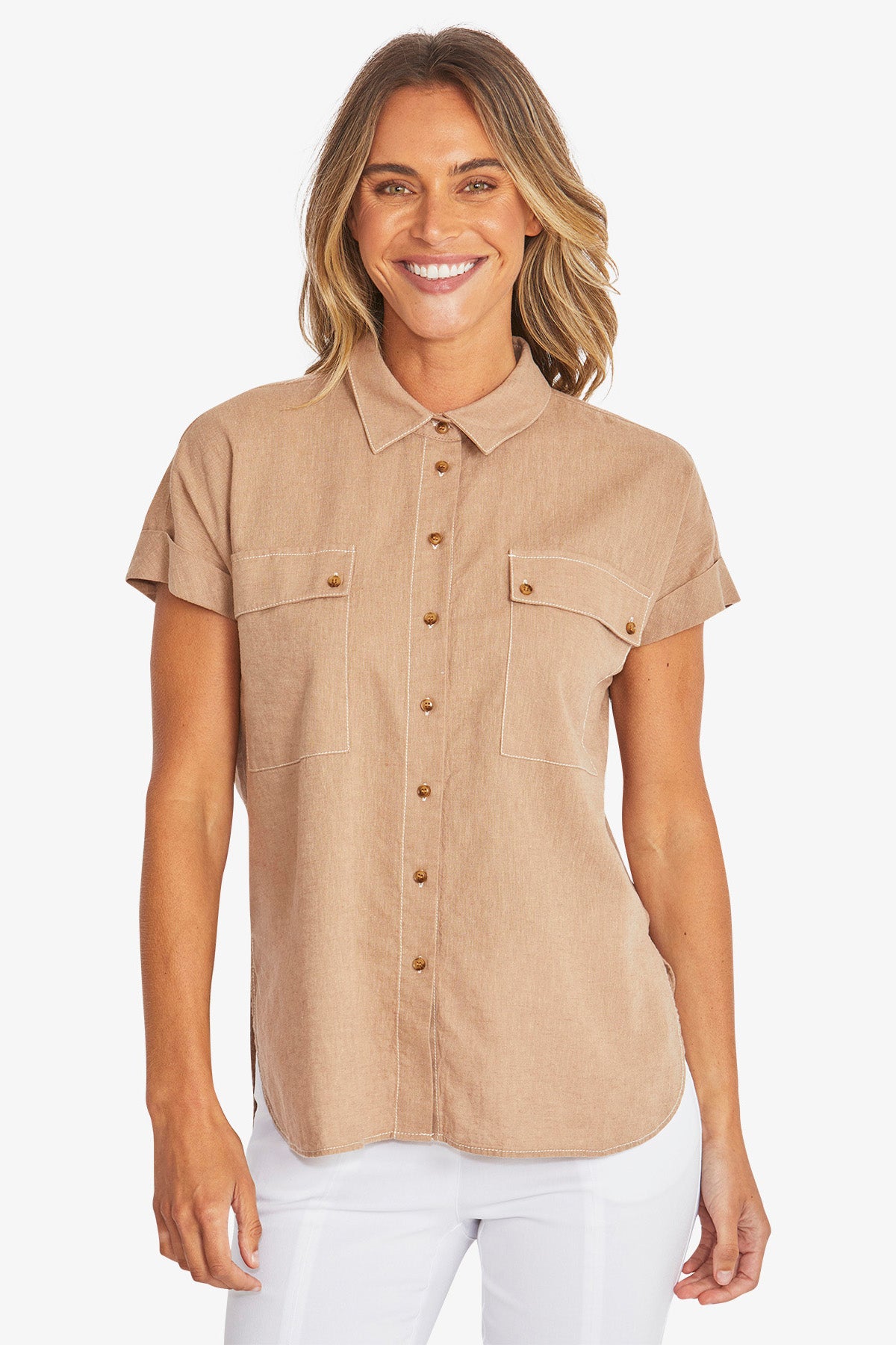 Womens Kasbah Shirt Brown P595304