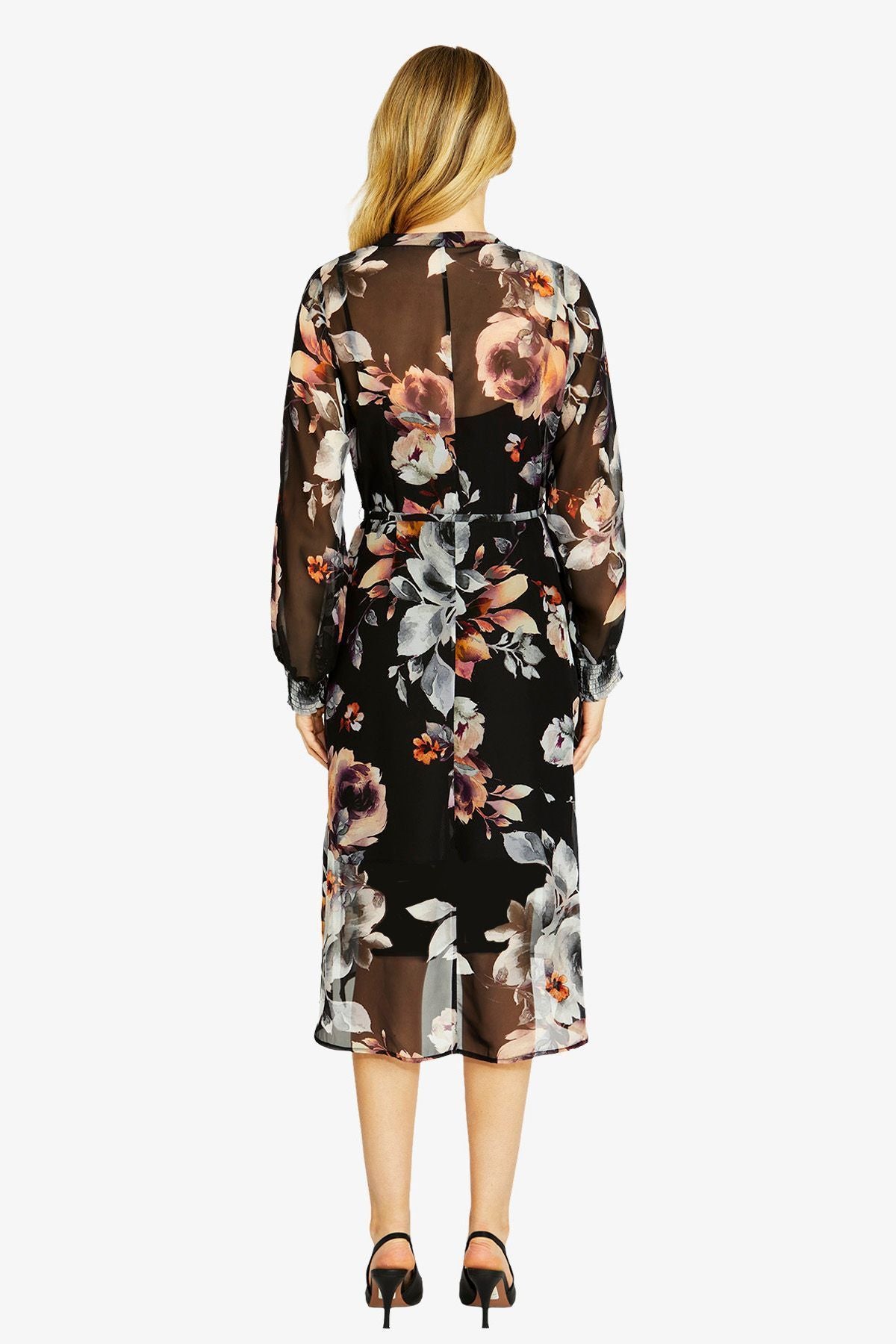 Womens Katie Button Midi Dress Multicolor P605520