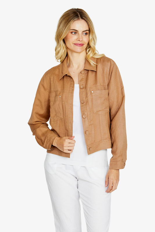 Womens Kelsey Core Jacket Brown P615409