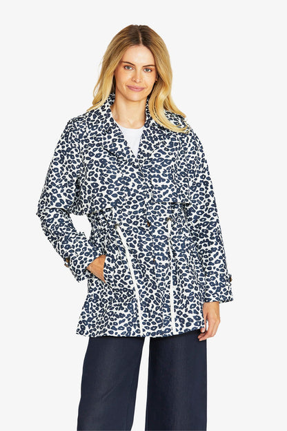 Womens Kendraanimal Trenchcoat Navy P605428