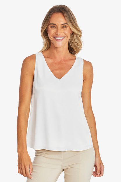 Womens Kira Slinky Camisole White P595355