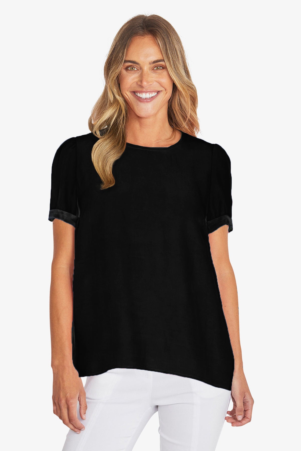 Womens Kira Slinky Top Black P595358