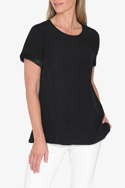 Womens Kira Slinky Top Black P595358