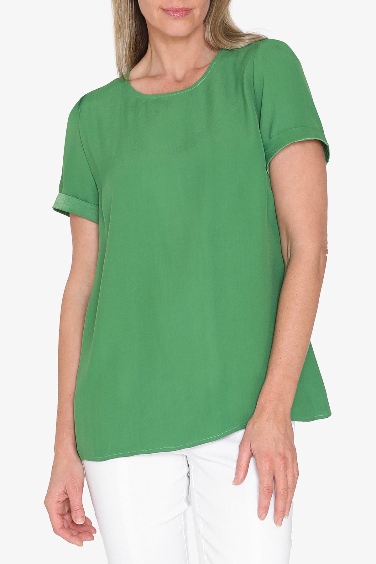 Womens Kira Slinky Top Green P595358