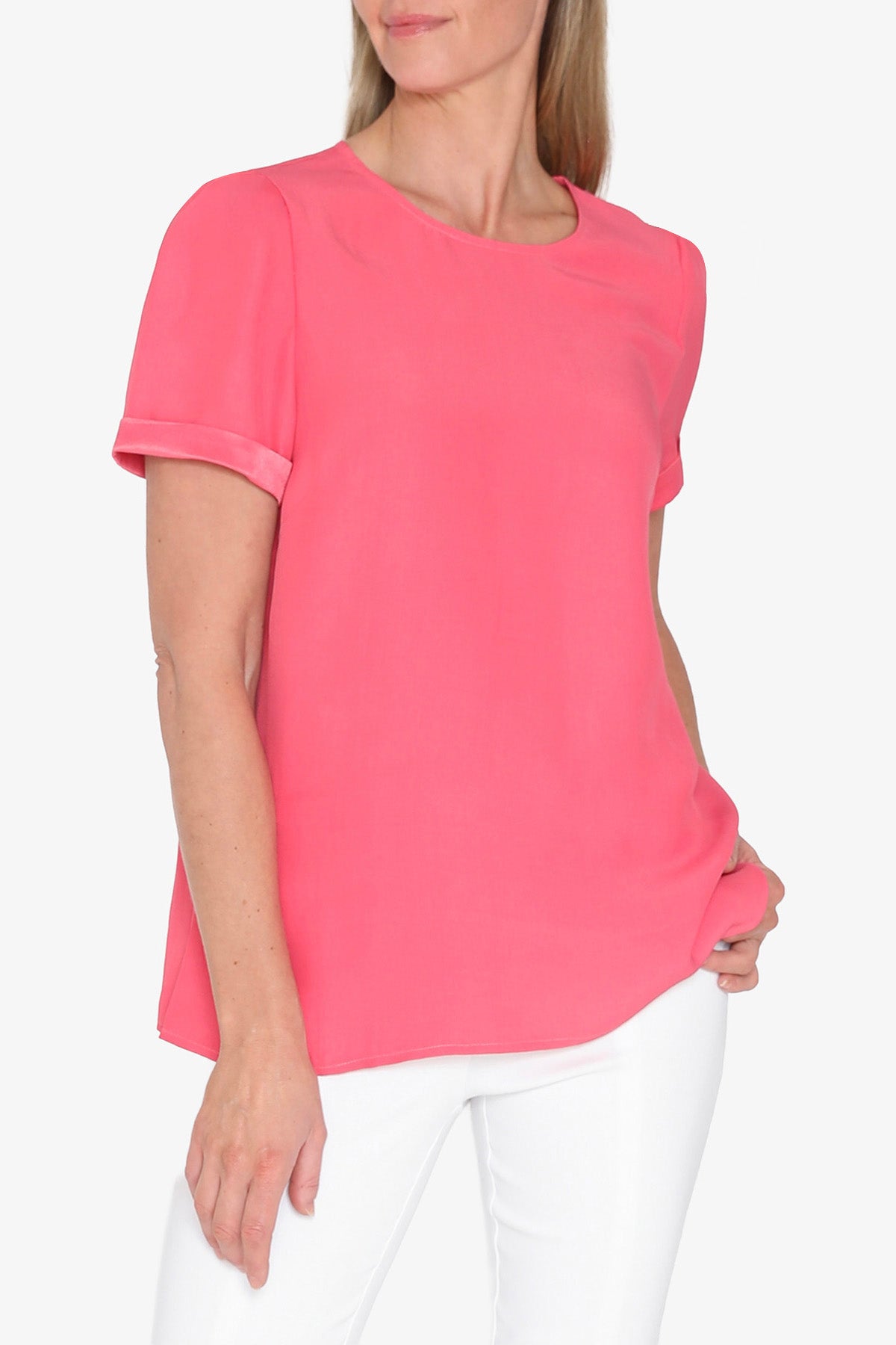 Womens Kira Slinky Top Pink P595358