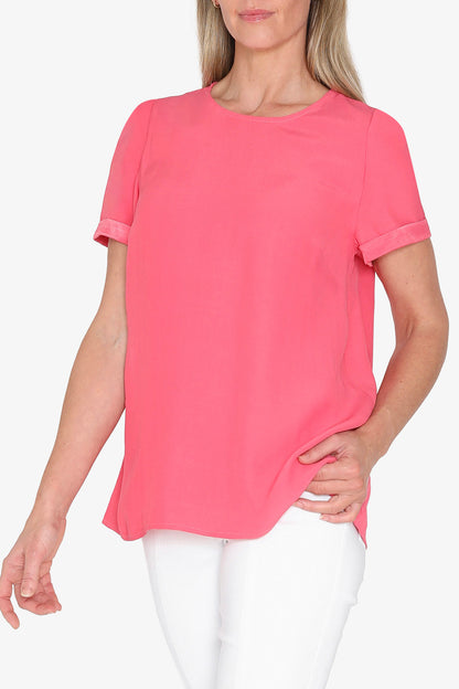 Womens Kira Slinky Top Pink P595358
