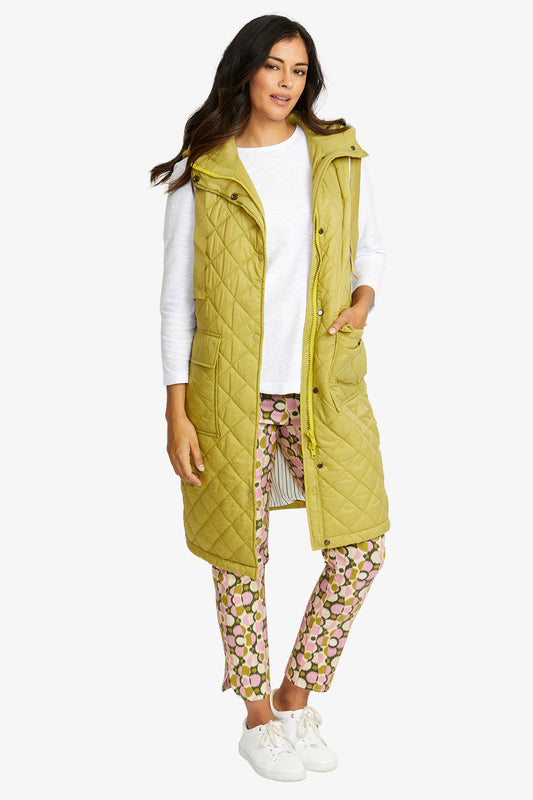 Kit Puffer Vest in Celery