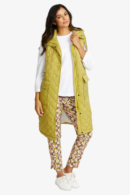 Kit Puffer Vest in Celery