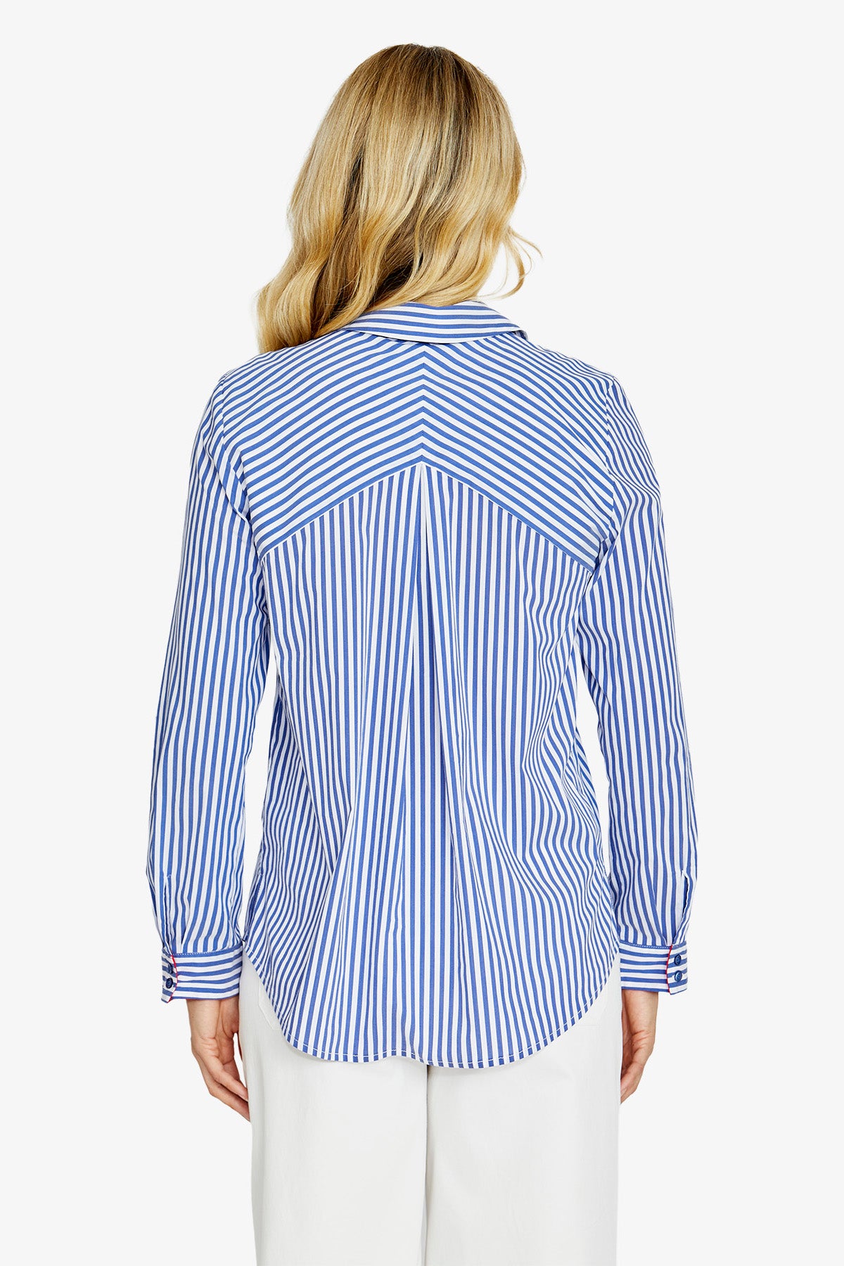 Womens Lorah Stripe Lslv Shirt Blue P615328