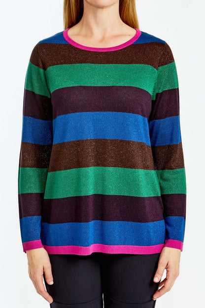 Lurex Stripe Pullover Multi Stripe