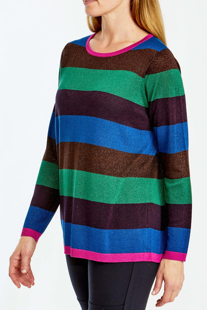 Lurex Stripe Pullover Multi Stripe