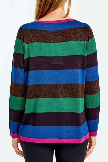 Lurex Stripe Pullover Multi Stripe