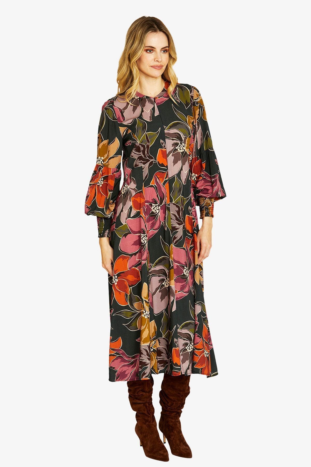 Womens Magnolia Zip Dress Multicolor P605503