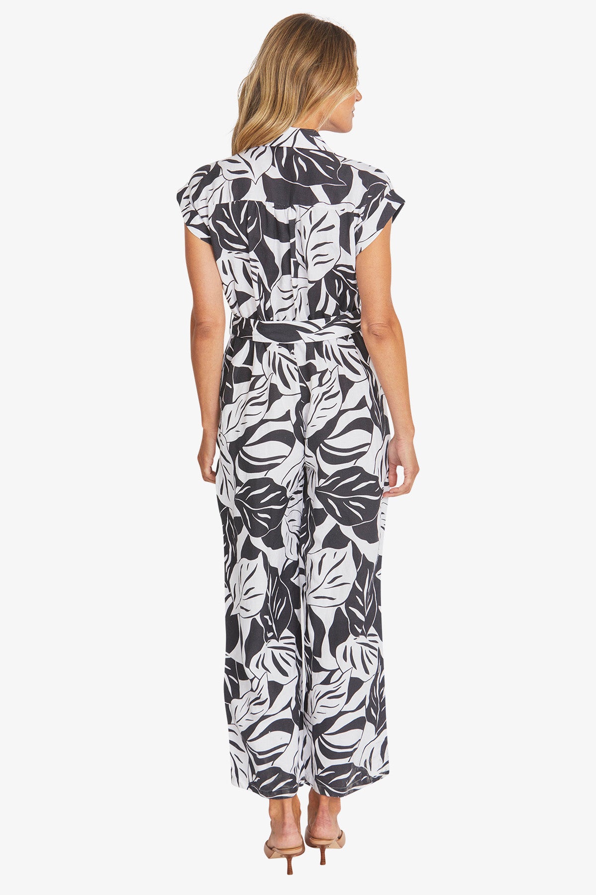 Marisol Jumpsuit in White/Black