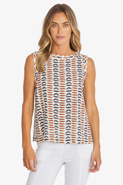 Marrakesh Sleeveless Top in Multi