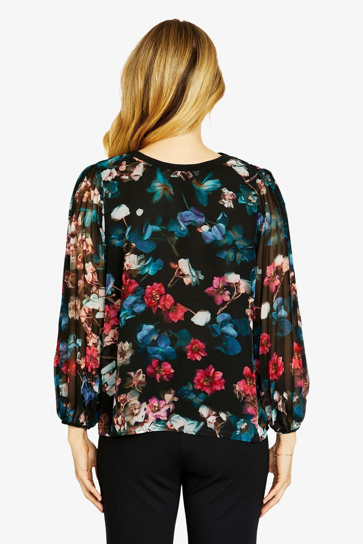 Womens Matilda Pleated Top Multicolor P605321