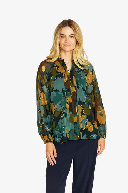 Womens Midnight Botanica Blouse Multicolor P605333