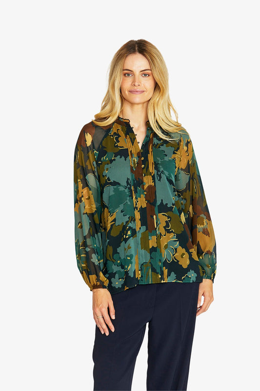 Womens Midnight Botanica Blouse Multicolor P605333