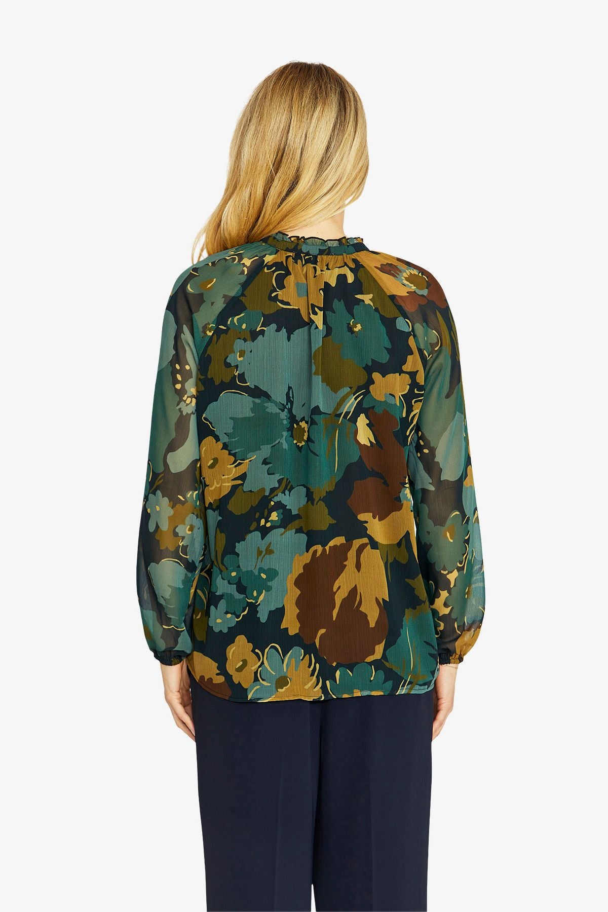 Womens Midnight Botanica Blouse Multicolor P605333