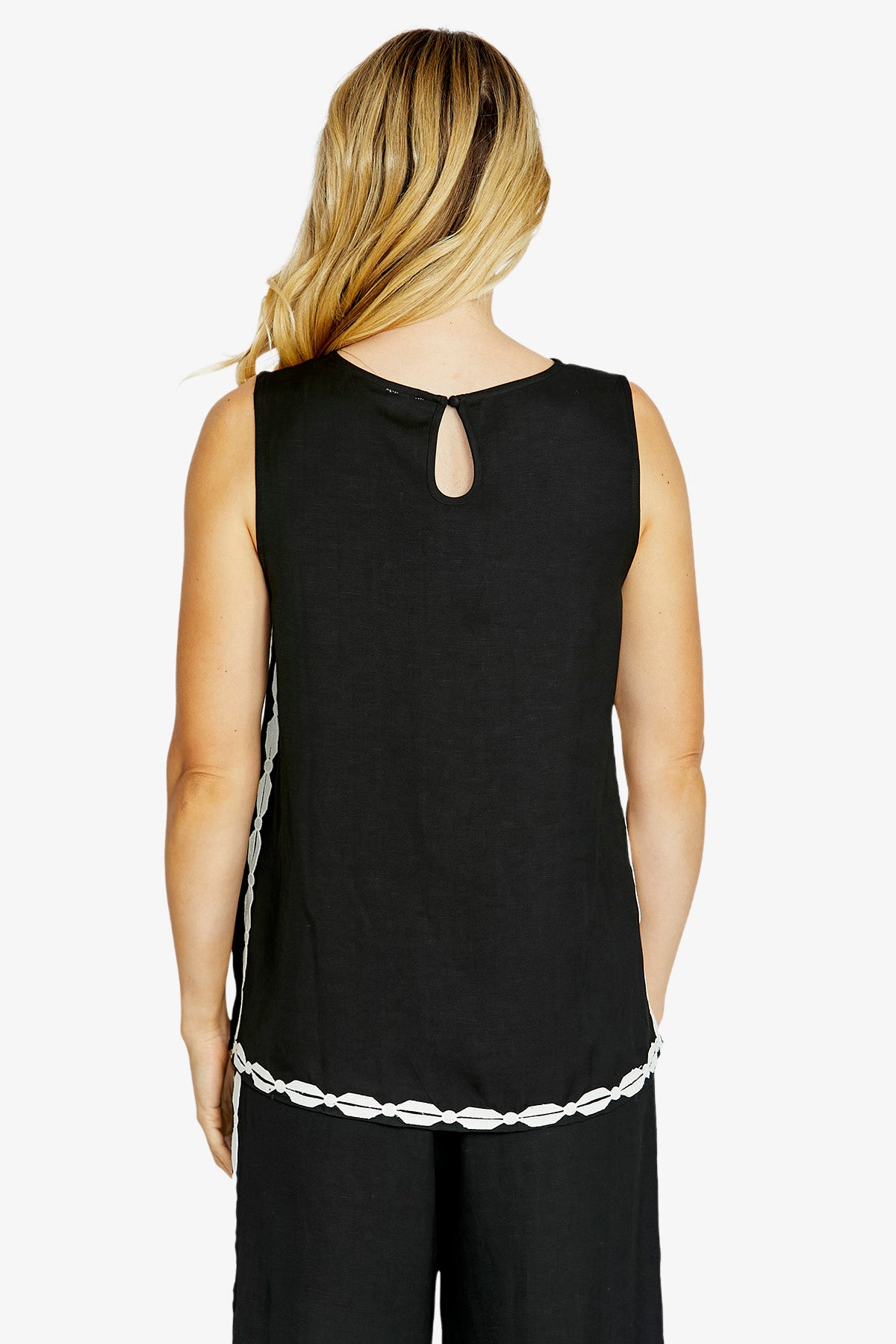 Womens Milascalloptrim Tunictop Black P615301