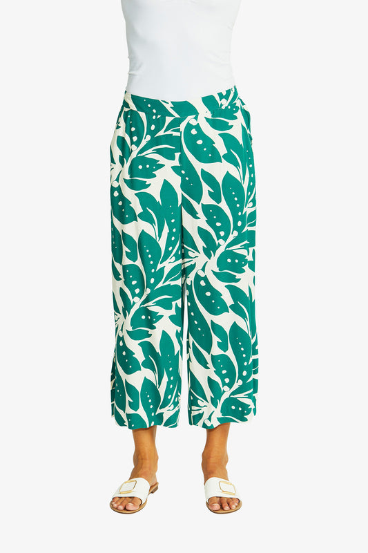 Mono Leaf Pull On Culotte in Mono Leaf